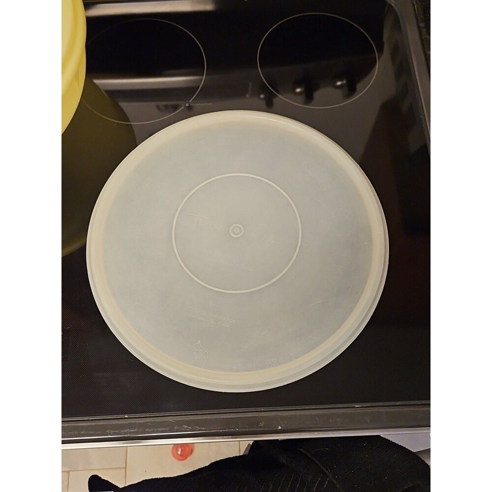 Vintage Tupperware Fix N Mix Bowl Yellow 13” #274-5 w/ Lid #224-1 EUC - Picture 7 of 10